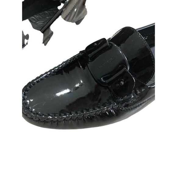 Vintage Salvatore Ferragamo Black Patent Driving Moccasins Loafers Shoes Size 8 - Picture 4 of 6